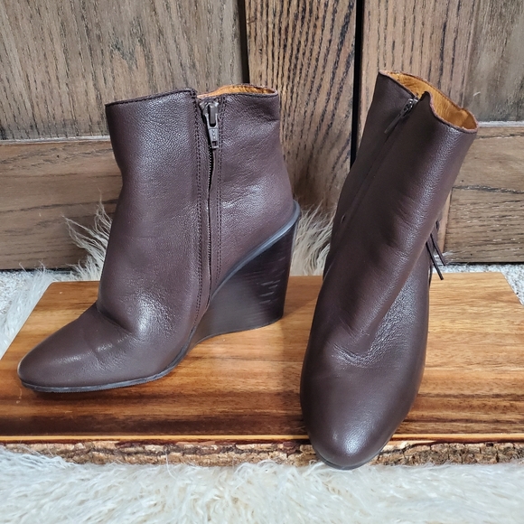 Chloé Fringe Wedge Booties - Picture 3 of 5